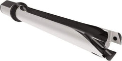 Allied Machine and Engineering - Series 29, 29 to 31.99mm Diam, 1-1/4" Diam Straight Shank with Flange, Straight Flute Spade Drill - 8-13/16" Max Depth, 12-13/16" OAL, Standard Length, Through Coolant - Exact Tool & Supply