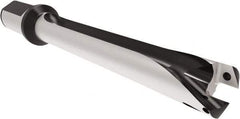 Allied Machine and Engineering - Series 26, 26 to 28.99mm Diam, 1-1/4" Diam Straight Shank with Flange, Straight Flute Spade Drill - 11-13/32" Max Depth, 15-7/16" OAL, Long Length, Through Coolant - Exact Tool & Supply
