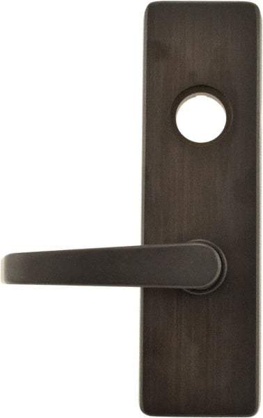 Stanley - Oil Rubbed Bronze Finish, Steel Lever Trim - Left Hand Reverse, For Exit Devices - Exact Tool & Supply