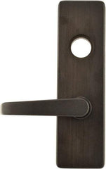 Stanley - Oil Rubbed Bronze Finish, Steel Lever Trim - Left Hand Reverse, For Exit Devices - Exact Tool & Supply