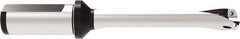 Allied Machine and Engineering - Series 18, 18 to 19.99mm Diam, 1" Diam Straight Shank with Flange, Straight Flute Spade Drill - 3-15/16" Max Depth, 7.665" OAL, Standard Length, Through Coolant - Exact Tool & Supply