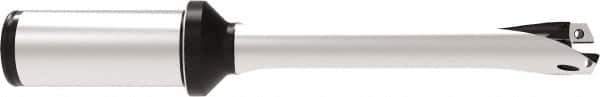 Allied Machine and Engineering - Series 18, 18 to 19.99mm Diam, 1" Diam Straight Shank with Flange, Straight Flute Spade Drill - 3-15/16" Max Depth, 7.665" OAL, Standard Length, Through Coolant - Exact Tool & Supply
