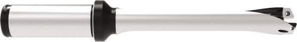 Allied Machine and Engineering - Series 16, 16 to 16.99mm Diam, 3/4" Diam Straight Shank with Flange, Straight Flute Spade Drill - 3-23/64" Max Depth, 6-11/16" OAL, Standard Length, Through Coolant - Exact Tool & Supply