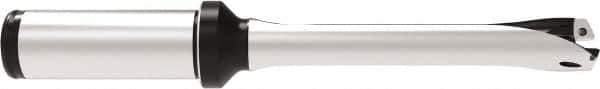 Allied Machine and Engineering - Series 15, 15 to 15.99mm Diam, 3/4" Diam Straight Shank with Flange, Straight Flute Spade Drill - 3-5/32" Max Depth, 6-11/32" OAL, Standard Length, Through Coolant - Exact Tool & Supply
