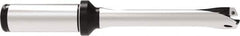 Allied Machine and Engineering - Series 15, 15 to 15.99mm Diam, 3/4" Diam Straight Shank with Flange, Straight Flute Spade Drill - 1-8/9" Max Depth, 5.0833" OAL, Standard Length, Through Coolant - Exact Tool & Supply