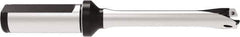 Allied Machine and Engineering - Series 14, 14 to 14.99mm Diam, 20mm Diam Straight Shank with Flange, Straight Flute Spade Drill - 75mm Max Depth, 154.9mm OAL, Standard Length, Through Coolant - Exact Tool & Supply