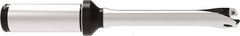 Allied Machine and Engineering - Series 14, 14 to 14.99mm Diam, 20mm Diam Straight Shank with Flange, Straight Flute Spade Drill - 75mm Max Depth, 154.9mm OAL, Standard Length, Through Coolant - Exact Tool & Supply