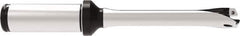 Allied Machine and Engineering - Series 14, 14 to 14.99mm Diam, 3/4" Diam Straight Shank with Flange, Straight Flute Spade Drill - 1-25/32" Max Depth, 4.9778" OAL, Standard Length, Through Coolant - Exact Tool & Supply