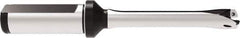 Allied Machine and Engineering - Series 13, 13 to 13.99mm Diam, 20mm Diam Straight Shank with Flange, Straight Flute Spade Drill - 70mm Max Depth, 149.4mm OAL, Standard Length, Through Coolant - Exact Tool & Supply
