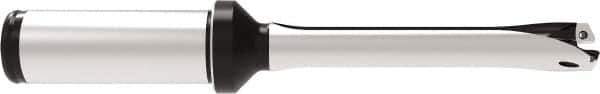Allied Machine and Engineering - Series 13, 13 to 13.99mm Diam, 20mm Diam Straight Shank with Flange, Straight Flute Spade Drill - 70mm Max Depth, 149.4mm OAL, Standard Length, Through Coolant - Exact Tool & Supply