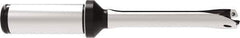 Allied Machine and Engineering - Series 13, 13 to 13.99mm Diam, 20mm Diam Straight Shank with Flange, Straight Flute Spade Drill - 70mm Max Depth, 149.4mm OAL, Standard Length, Through Coolant - Exact Tool & Supply
