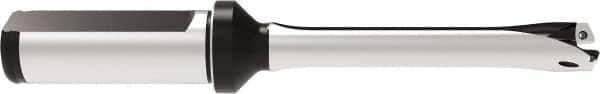 Allied Machine and Engineering - Series 13, 13 to 13.99mm Diam, 3/4" Diam Straight Shank with Flange, Straight Flute Spade Drill - 1-61/93" Max Depth, 4-43/51" OAL, Standard Length, Through Coolant - Exact Tool & Supply