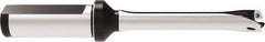 Allied Machine and Engineering - Series 13, 13 to 13.99mm Diam, 3/4" Diam Straight Shank with Flange, Straight Flute Spade Drill - 1-61/93" Max Depth, 4-43/51" OAL, Standard Length, Through Coolant - Exact Tool & Supply
