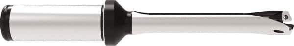Allied Machine and Engineering - Series 13, 13 to 13.99mm Diam, 3/4" Diam Straight Shank with Flange, Straight Flute Spade Drill - 1-61/93" Max Depth, 4-43/51" OAL, Standard Length, Through Coolant - Exact Tool & Supply