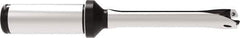 Allied Machine and Engineering - Series 13, 13 to 13.99mm Diam, 3/4" Diam Straight Shank with Flange, Straight Flute Spade Drill - 1-61/93" Max Depth, 4-43/51" OAL, Standard Length, Through Coolant - Exact Tool & Supply