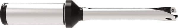Allied Machine and Engineering - Series 12, 12 to 12.99mm Diam, 3/4" Diam Straight Shank with Flange, Straight Flute Spade Drill - 1-35/64" Max Depth, 4.736" OAL, Standard Length, Through Coolant - Exact Tool & Supply