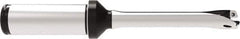 Allied Machine and Engineering - Series 12, 12 to 12.99mm Diam, 3/4" Diam Straight Shank with Flange, Straight Flute Spade Drill - 1-35/64" Max Depth, 4.736" OAL, Standard Length, Through Coolant - Exact Tool & Supply