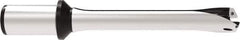 Allied Machine and Engineering - Series 32, 32 to 35mm Diam, 1-1/2" Diam Straight Shank with Flange, Straight Flute Spade Drill - 4-9/64" Max Depth, 9-1/32" OAL, Standard Length, Through Coolant - Exact Tool & Supply