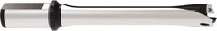 Allied Machine and Engineering - Series 29, 29 to 31.99mm Diam, 32mm Diam Straight Shank with Flange, Straight Flute Spade Drill - 159.9mm Max Depth, 263.7mm OAL, Standard Length, Through Coolant - Exact Tool & Supply