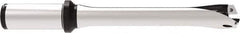 Allied Machine and Engineering - Series 24, 24 to 25.99mm Diam, 25mm Diam Straight Shank with Flange, Straight Flute Spade Drill - 78mm Max Depth, 172.8mm OAL, Standard Length, Through Coolant - Exact Tool & Supply