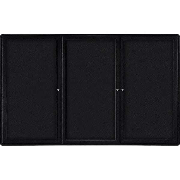 Ghent - Cork Bulletin Boards Style: Enclosed Fabric Bulletin Board Color: Black - Exact Tool & Supply