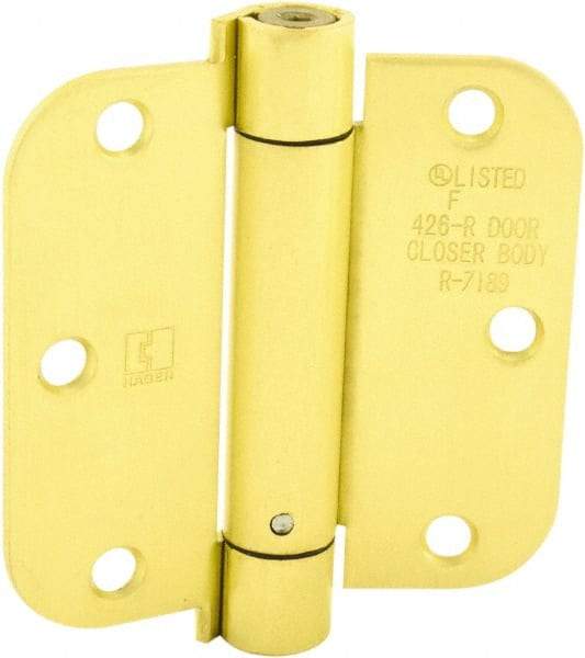 Hager - Specialty Hinges   Type: Self Closing Hinge    Length (Inch): 3-1/2 - Exact Tool & Supply