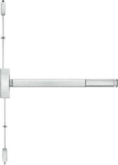 Stanley - Left & Right Hand, Surface Vertical Rod - Satin Stainless Steel Finish, 28 to 36" Door Width, Grade 1 - Exact Tool & Supply