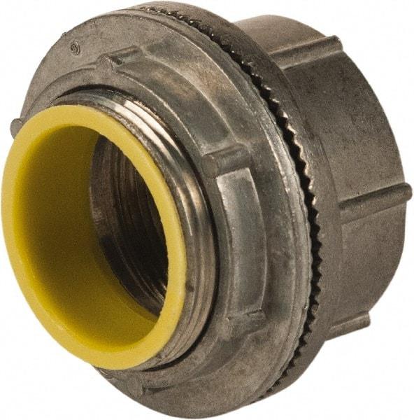 Hubbell-Raco - 2-1/2" Trade, Die Cast Zinc Threaded Rigid/Intermediate (IMC) Conduit Hub - Insulated - Exact Tool & Supply