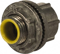 Hubbell-Raco - 1/2" Trade, Die Cast Zinc Threaded Rigid/Intermediate (IMC) Conduit Hub - Insulated - Exact Tool & Supply
