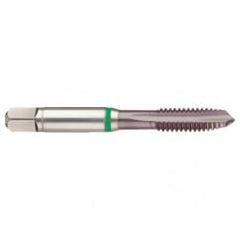 1-1/4-7 2B 4-Flute Cobalt Green Ring Spiral Point Plug Tap-TiCN - Exact Tool & Supply