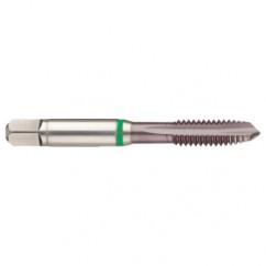 1-1/2-6 2B 6-Flute Cobalt Green Ring Spiral Point Plug Tap-TiCN - Exact Tool & Supply