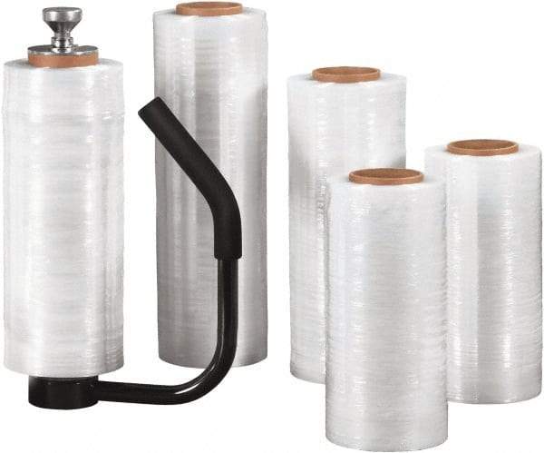 Made in USA - 15" x 1,500' 70 Gauge Clear Cast Hand Stretch Film - Exact Tool & Supply