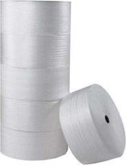 Made in USA - 1,250' Long x 18" Wide x 1/16" Thick, Foam Roll - White - Exact Tool & Supply