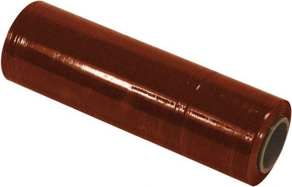 Made in USA - 18" x 1,500' 80 Gauge Red Cast Hand Stretch Film - Exact Tool & Supply