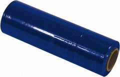 Made in USA - 18" x 1,500' 80 Gauge Blue Cast Hand Stretch Film - Exact Tool & Supply