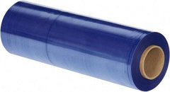 Made in USA - 18" x 1,500' 100 Gauge Blue UVI Hand Stretch Film - Exact Tool & Supply