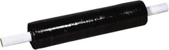Made in USA - 20" x 1,000' 80 Gauge Black Extended Core Cast Stretch Film - Exact Tool & Supply