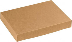 Made in USA - 8-1/2" Wide x 11-1/2" Long x 1-5/8" High Rectangle Chipboard Box - 1 Wall, Kraft (Color) - Exact Tool & Supply