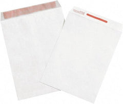 Dupont - 13" Long x 10" Wide Peel-Off Self-Seal Tyvek Flat Catalog Envelopes - White - Exact Tool & Supply
