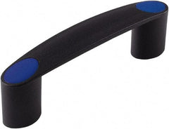 Electro Hardware - 5.2" Between Centers 1/4-20 Hole, Polyamide External Pull Handle - 1.14" Handle Width, 1.34" Handle Height, 6.42" OAL, Plastic Finish - Exact Tool & Supply