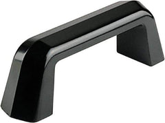 Electro Hardware - 4.29" Between Centers 1/4-20 Hole, Duroplast External Pull Handle - 0.79" Handle Width, 1.69" Handle Height, 5.12" OAL, Plastic Finish - Exact Tool & Supply