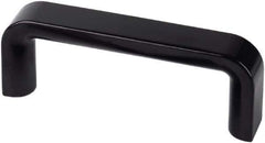 Electro Hardware - 4.29" Between Centers M6 Hole, Duroplast External Pull Handle - 0.83" Handle Width, 1.77" Handle Height, 4.88" OAL, Plastic Finish - Exact Tool & Supply