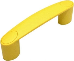 Electro Hardware - 3.66" Between Centers 0.33" Hole, Polyamide External Pull Handle - 0.79" Handle Width, 1.89" Handle Height, 4.57" OAL, Plastic Finish - Exact Tool & Supply