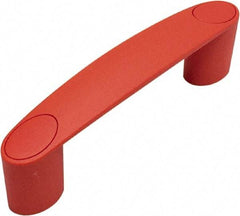 Electro Hardware - 3.66" Between Centers 0.33" Hole, Polyamide External Pull Handle - 0.79" Handle Width, 1.89" Handle Height, 4.57" OAL, Plastic Finish - Exact Tool & Supply