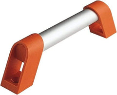 Electro Hardware - 23.62" Between Centers 0.33" Hole, Plastic/Aluminum Tubular Pull Handle - 1.26" Handle Width, 2.36" Handle Height, 24.75" OAL, 0.98" Handle Diam, Plastic Finish - Exact Tool & Supply