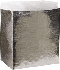 Made in USA - 24" Long x 18" Wide x 18" High x 3/16" Thick Box Liner - Silver, Case - Exact Tool & Supply