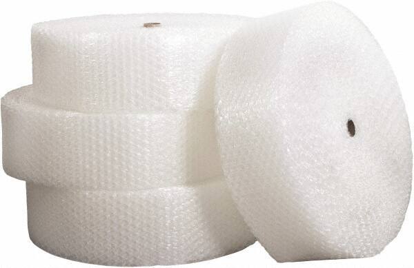 Made in USA - 250' Long x 12" Wide x 1/2" Thick, Bubble Roll - Clear - Exact Tool & Supply