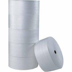 Made in USA - 250' Long x 24" Wide x 1/4" Thick, Foam Roll - White - Exact Tool & Supply