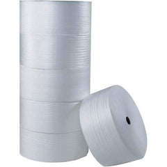 Made in USA - 250' Long x 18" Wide x 1/4" Thick, Foam Roll - White - Exact Tool & Supply