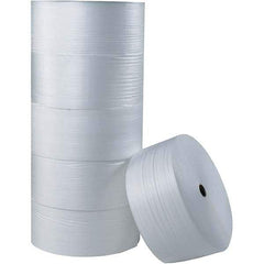 Made in USA - 750' Long x 72" Wide x 3/32" Thick, Foam Roll - White - Exact Tool & Supply